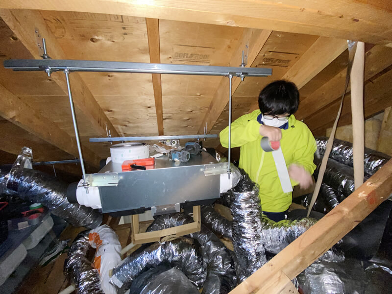 【神奈川県二宮町】住宅 全館空調システム交換工事