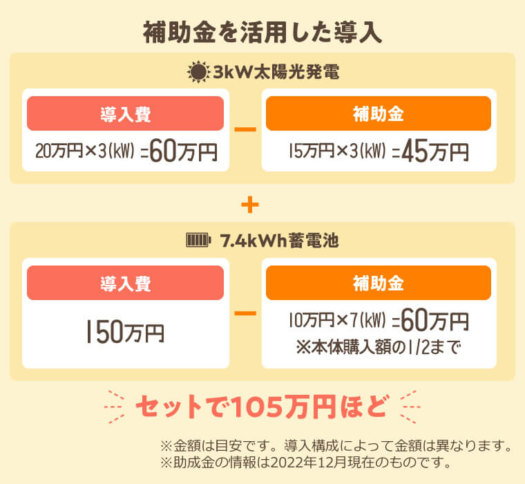 補助金を活用した太陽光発電と蓄電池の導入